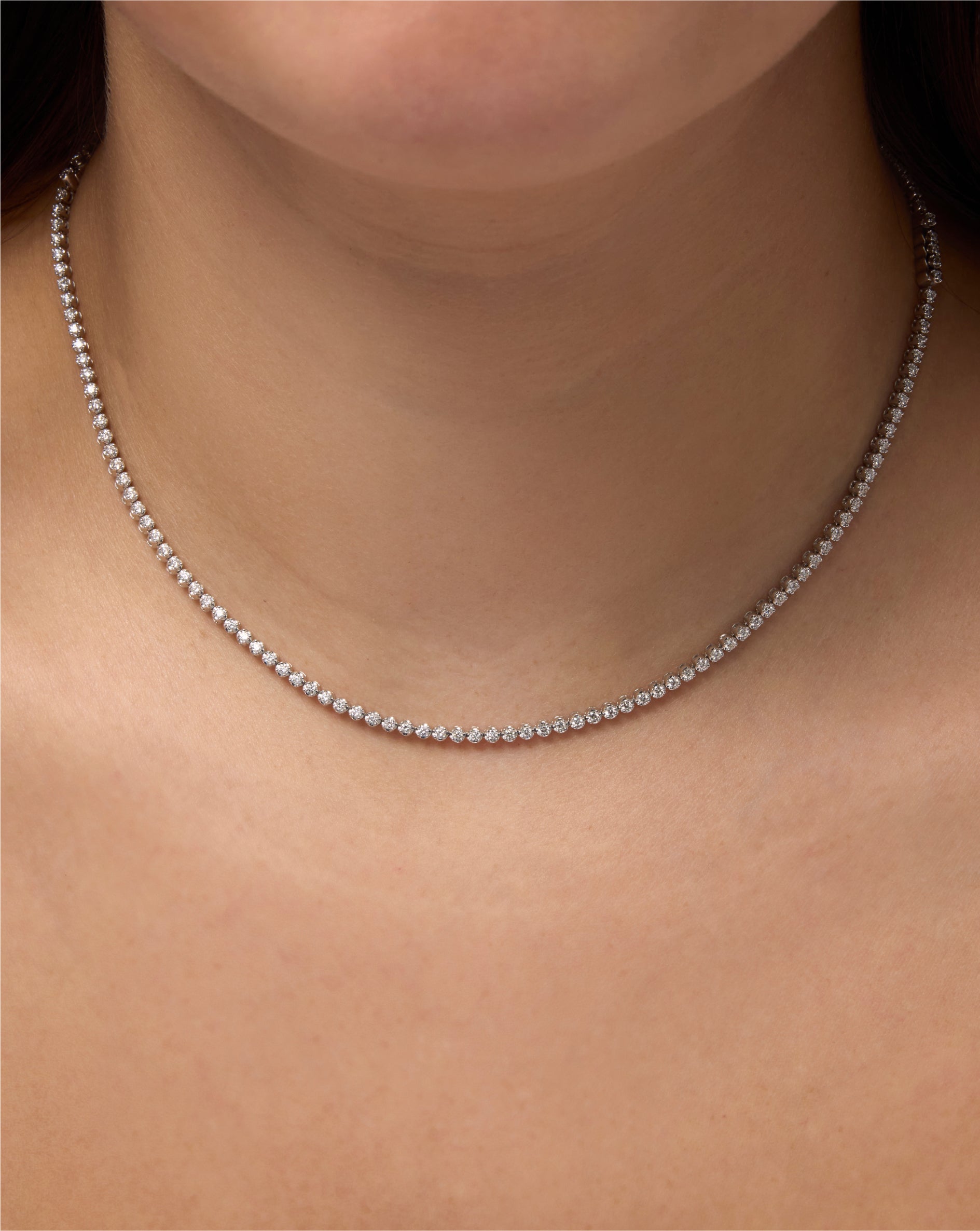 2 in 1 Diamond Tennis Necklace and Bracelet Set - 14K Gold Plated Cubic Zirconia Jewelry for Women - Perfect for Weddings, Parties & Special Occasions