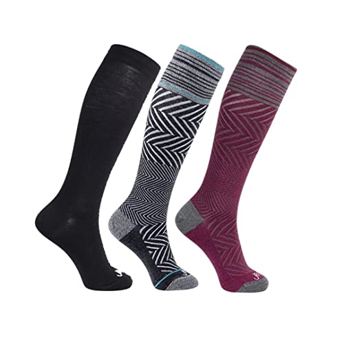 3 Pairs: 1 Pure Black+ 1 Black+ 1 Fuchsia