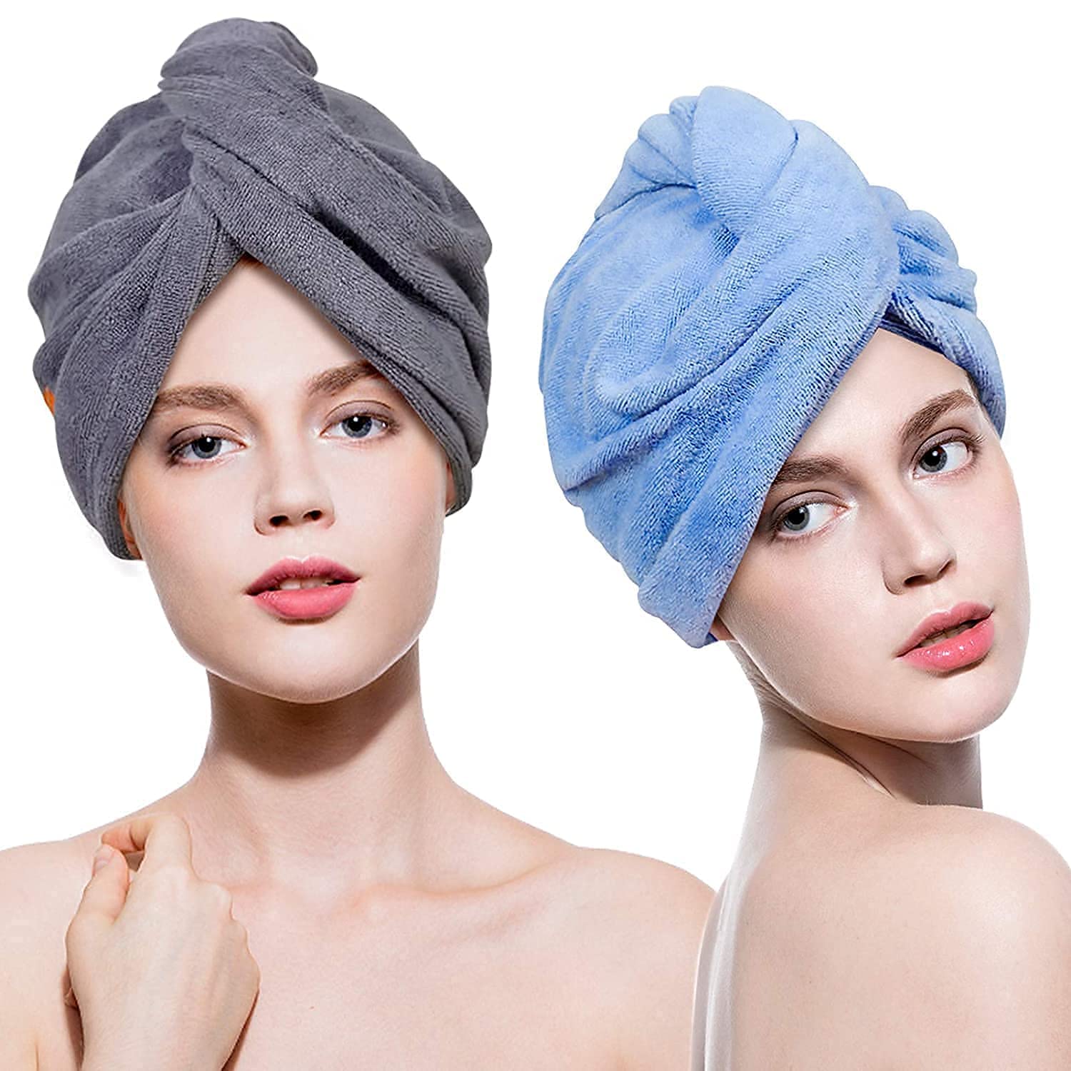 Aishu Quick-Dry Hair Wrap - 400 GSM Super Absorbent Microfiber Hair Towel for Fast Drying, Salon & Home Use (Multicolor, Pack of 1) - Perfect for Post-Shower, Styling & Protecting Hair While Sleeping