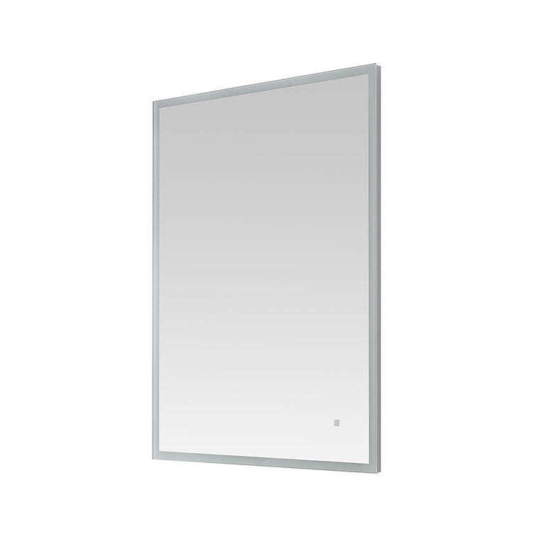 Aquadom Edge 20x32 Inch LED Lighted Bathroom Mirror with Anti-Fog - Modern Vanity Mirror for Makeup, Shaving & Home Decor (Bathroom, Bedroom, Dressing Room)