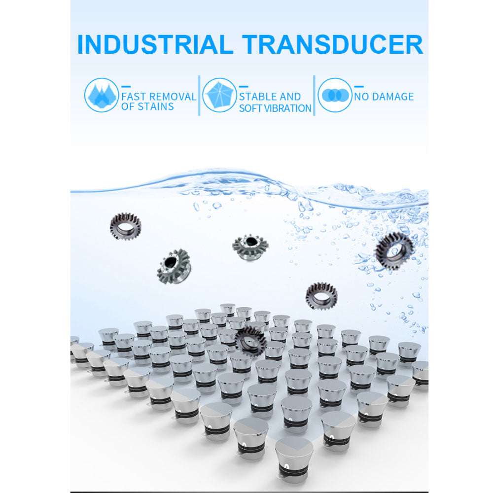 10L Digital Ultrasonic Cleaner for Jewelry, Glasses, Watches & Small Parts - Professional Ultrasonic Cleaning Machine with Degas Function - Perfect for Home, Lab & Industrial Use