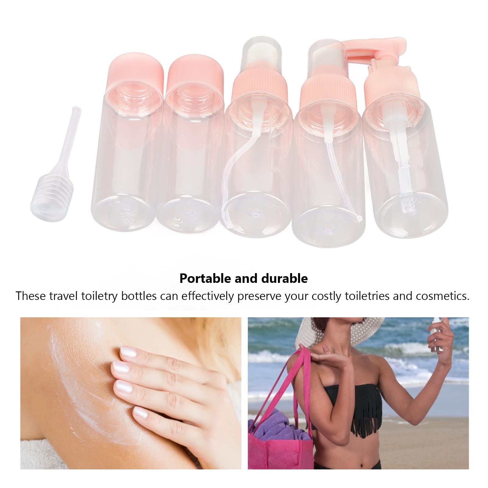 Leak-Proof Travel Toiletry Bottles Set - 3oz TSA Approved Empty Containers for Shampoo, Lotion, Makeup & Alcohol | Perfect for Airplane Carry-On, Gym & Vacation Essentials