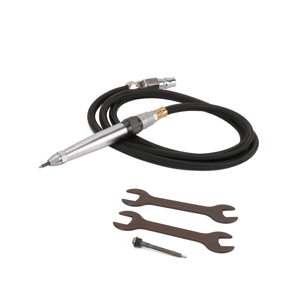 Pneumatic Straight Air Die Grinder & Engraving Pen - 16500 RPM High Speed Metal Engraving Tool for DIY, Jewelry Making, Metalworking & Craft Projects