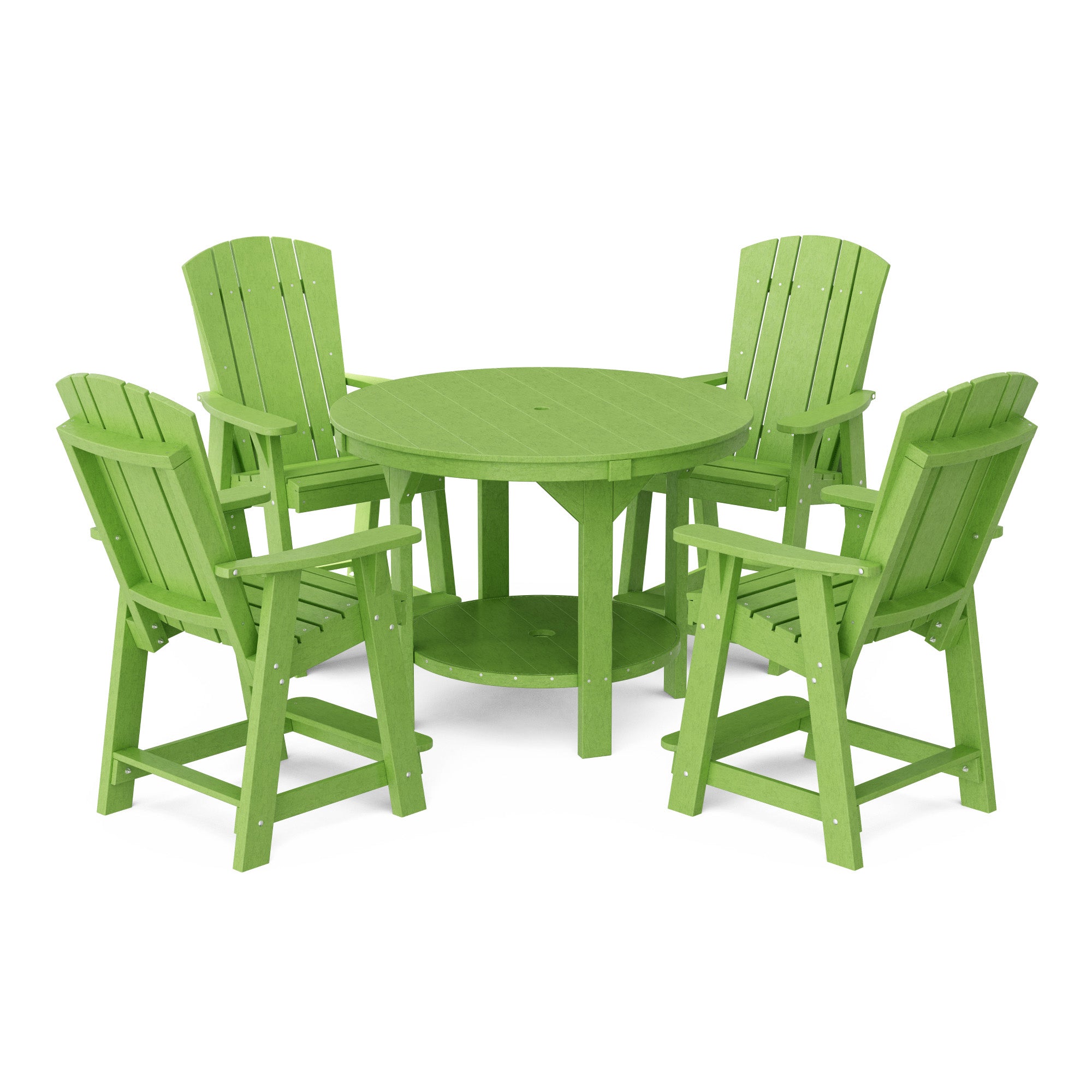 Heritage 5-Piece 48-Inch Pub Counter Height Dining Set - Perfect for Kitchen Islands, Breakfast Bars & Small Space Entertaining