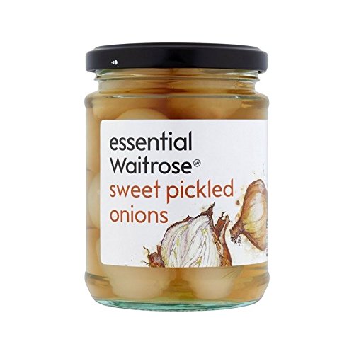Sweet Pickled Onions - Premium Gourmet Condiment 285g (10oz) - Perfect for Burgers, Salads & Charcuterie Boards - Waitrose Essential