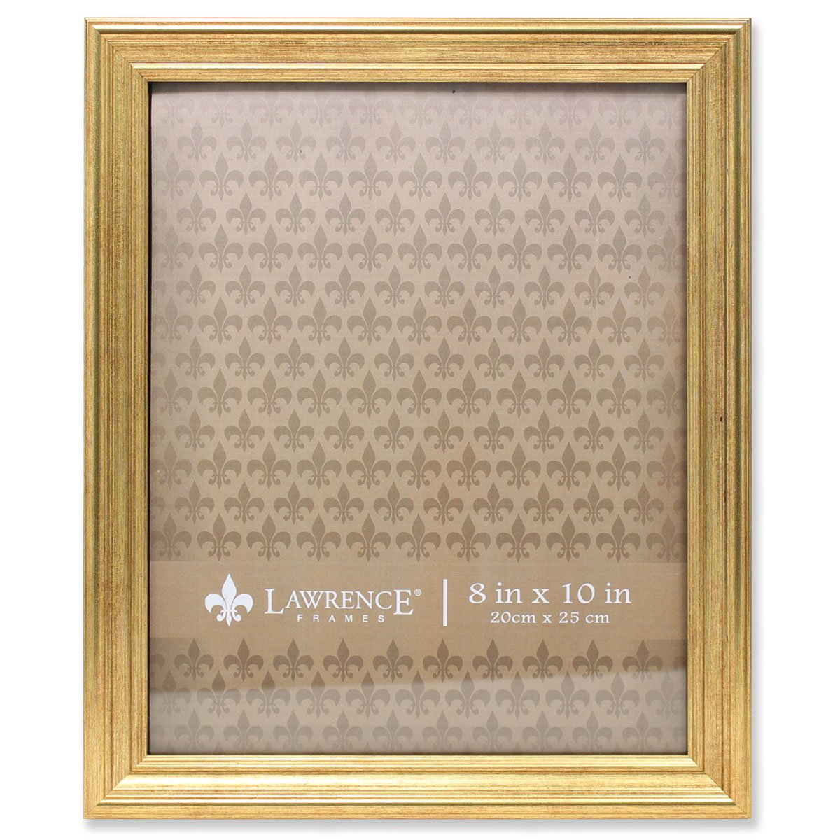Lawrence Frames 536280 Sutter Gold 8x10 Picture Frame - Elegant Photo Display for Home, Office & Gifts - Perfect for Weddings, Graduations & Family Portraits