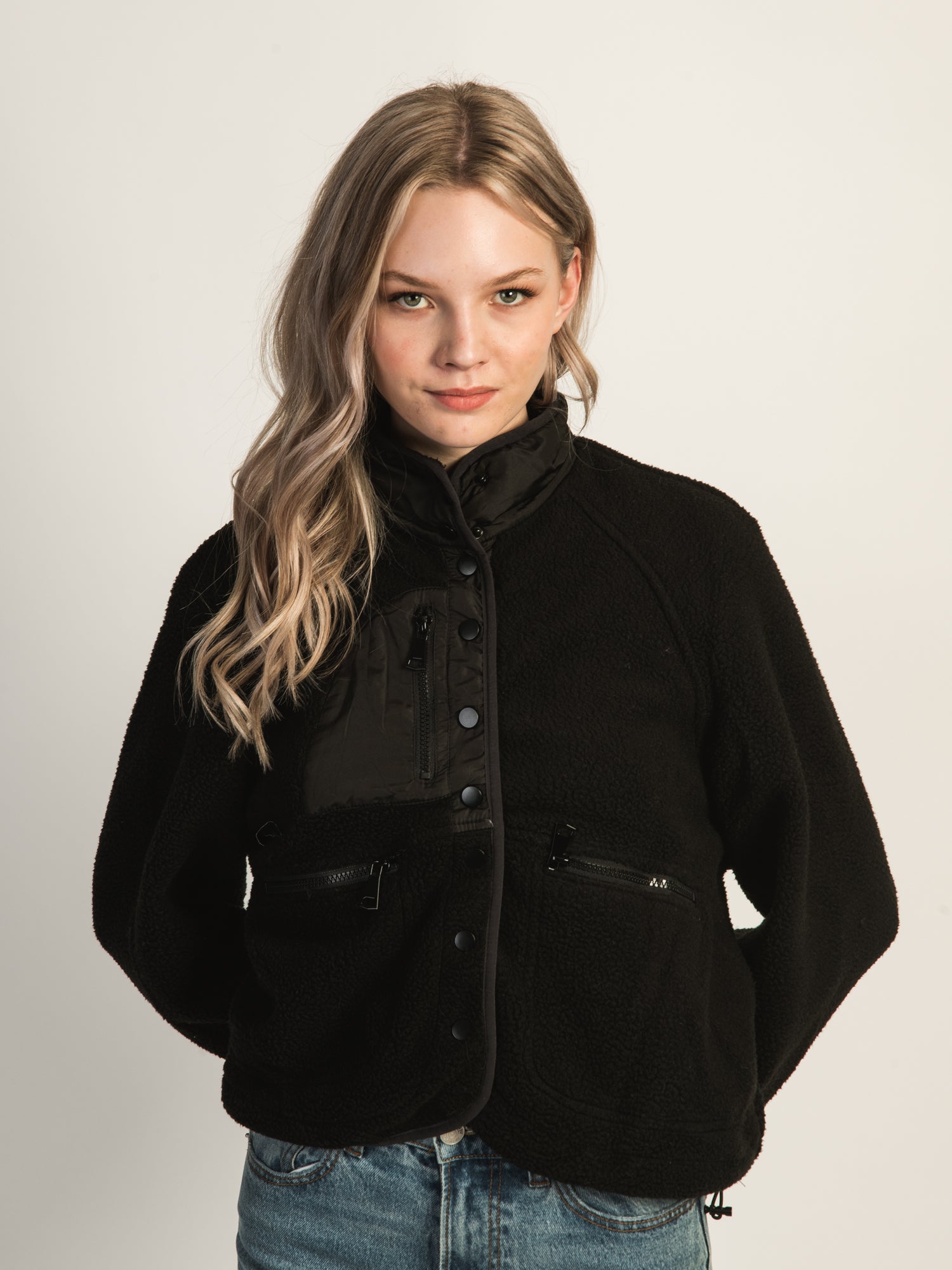 AZALEA WANG SAVVY POLAR JACKET - Women's Winter Warm Fleece Coat for Outdoor Activities & Casual Wear