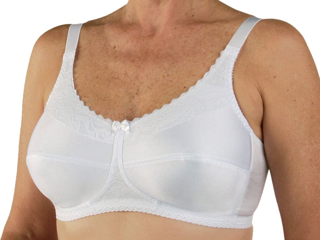 Post Mastectomy Nylon Knit Bra for Women - Comfortable Wireless Support Bra After Surgery - Perfect for Recovery, Daily Wear & Active Lifestyle