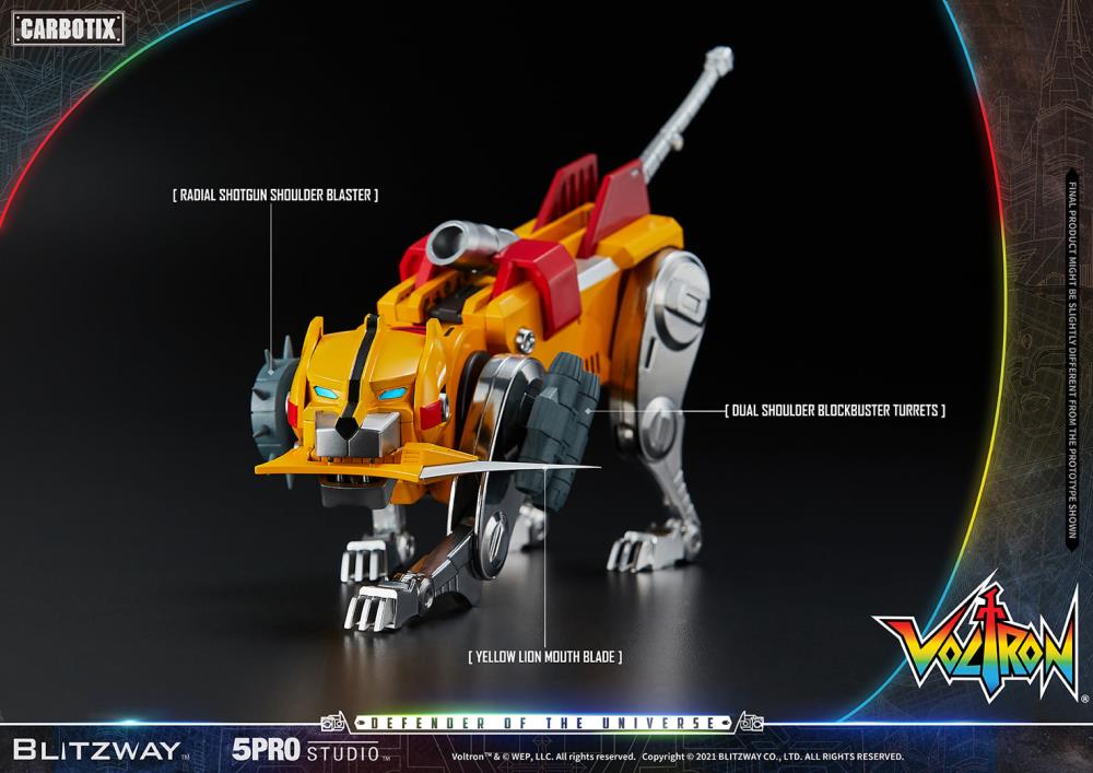 Blitzway Voltron: Defender of the Universe Carbotix Series Collectible Action Figure - Perfect for Display, Anime Fans & Sci-Fi Collectors