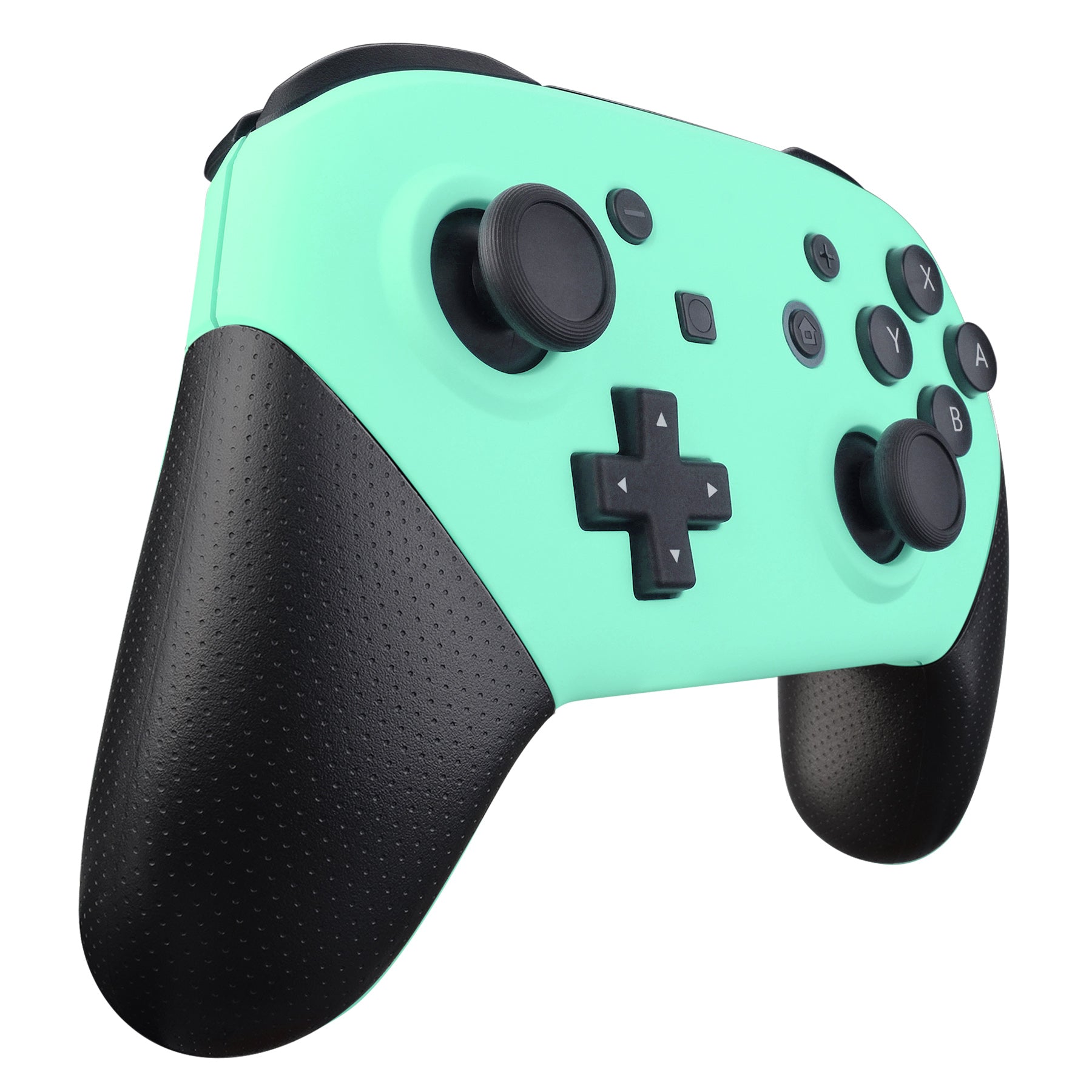 eXtremeRate Mint Green Replacement Faceplate & Backplate for Nintendo Switch Pro Controller - DIY Shell Housing Case (Controller Not Included) - Perfect for Custom Mods, Gaming Setup Upgrades & Switch Accessories Collection
