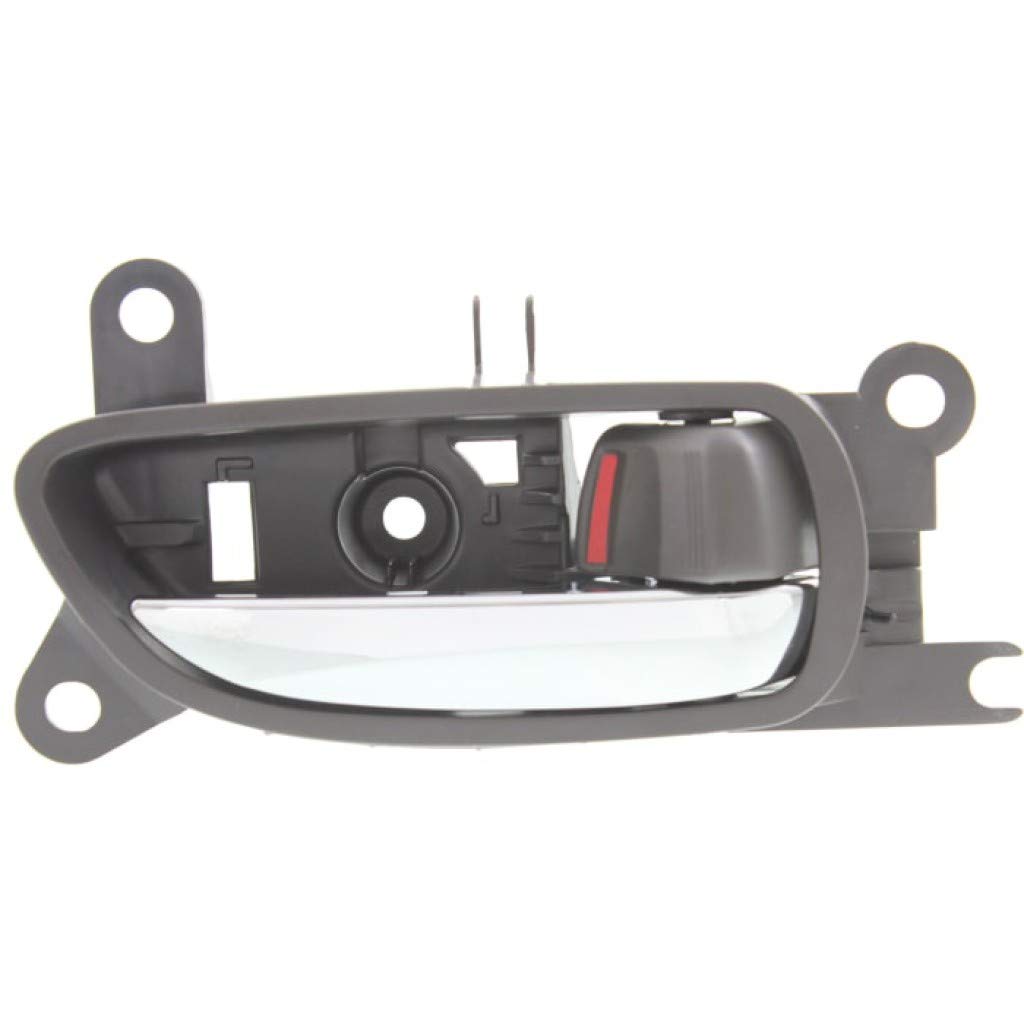 KarParts360 Replacement Interior Door Handle for 2006 Lexus GS300 - Front Passenger Side Gray Bezel with Chrome Lever & Door Lock Button | Base Trim | Perfect for Car Door Repair & Maintenance
