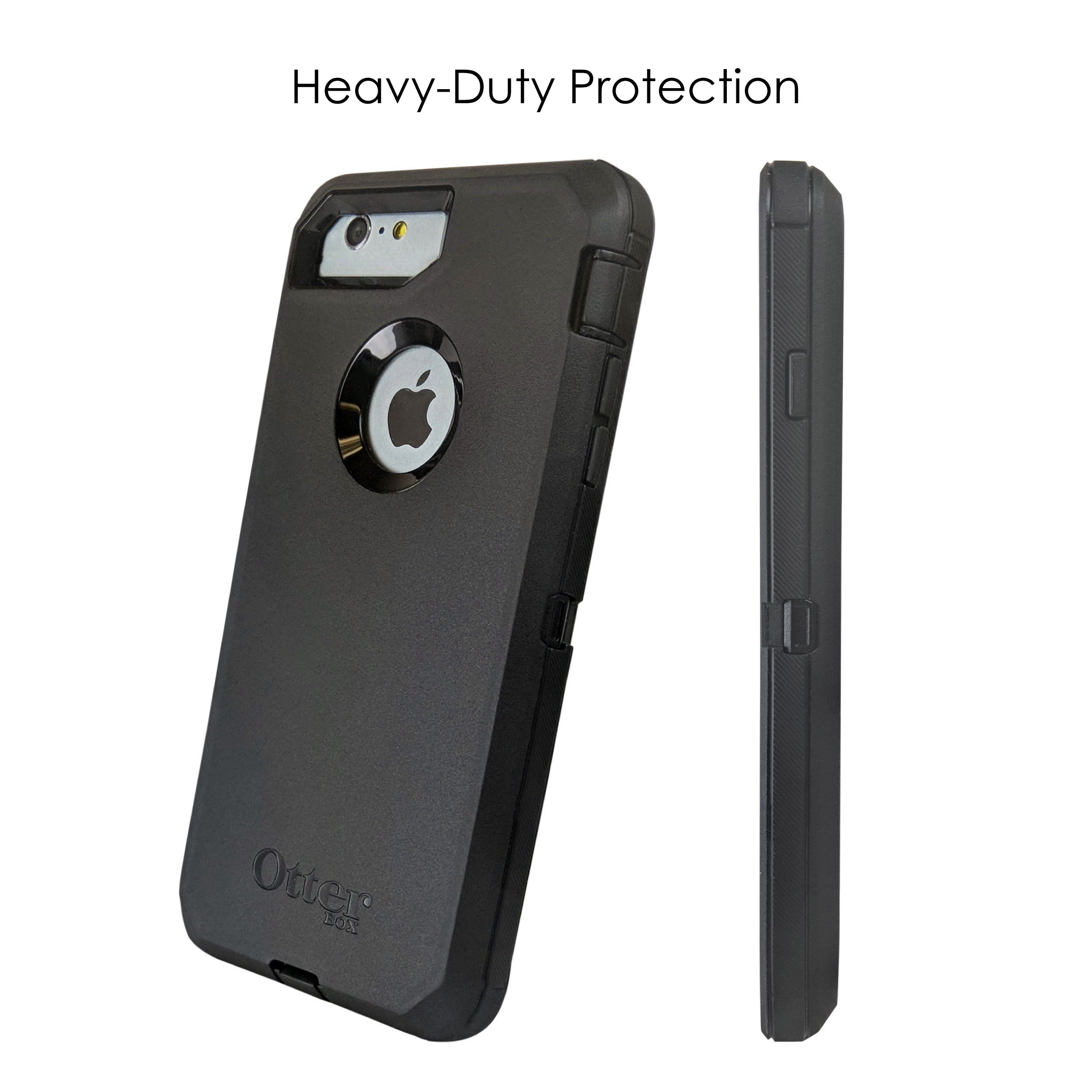 DistinctInk iPhone 7 Plus / 8 Plus Case (5.5 Inch) - Durable Protective Cover with Bandana Print in Red, Black & White - OtterBox Defender Replacement - Perfect for Outdoor Activities & Daily Use