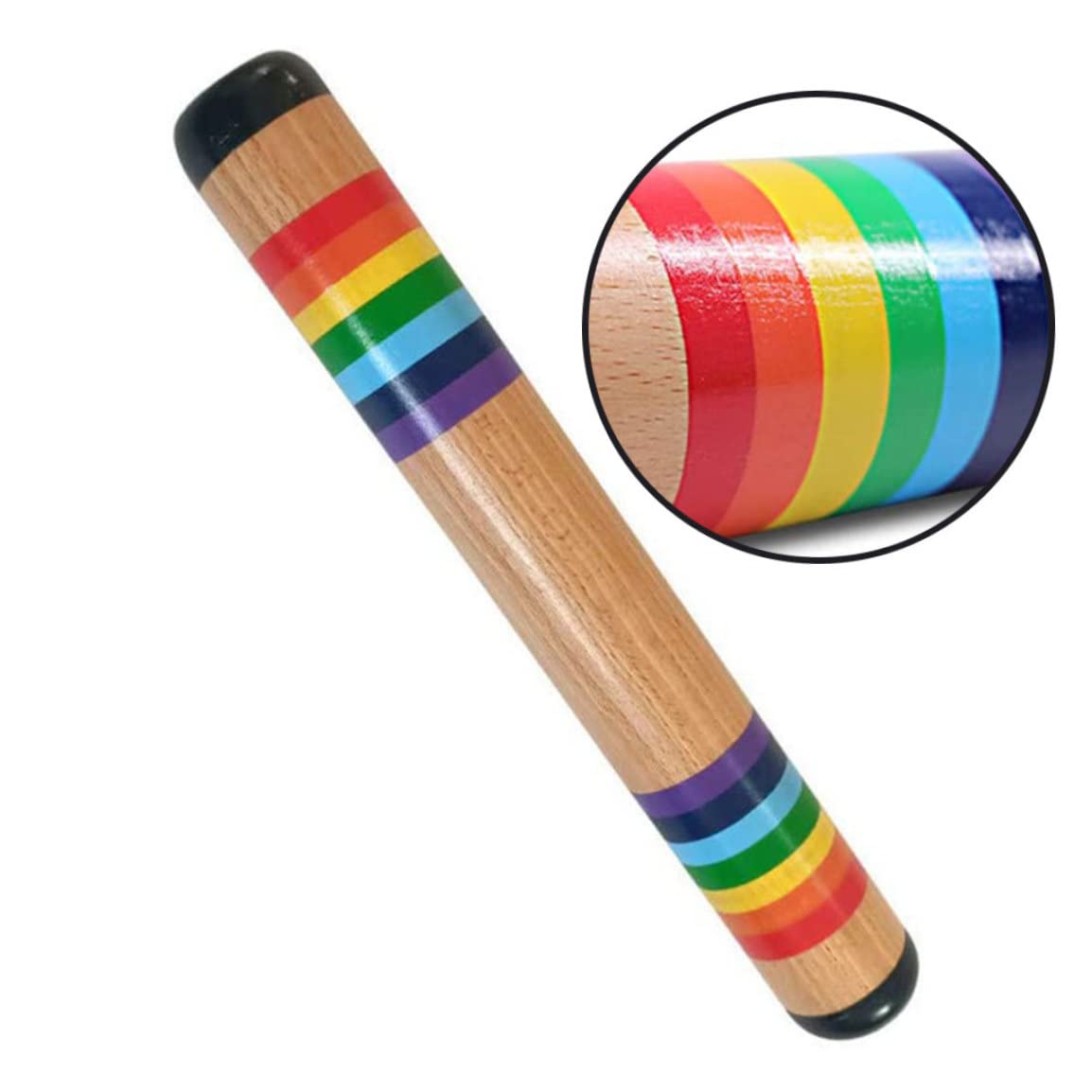 Green Thumb Rainmaker Musical Toy - Wooden Rain Stick for Kids, Babies & Toddlers - Perfect for Sensory Play, Music Education & Relaxation
