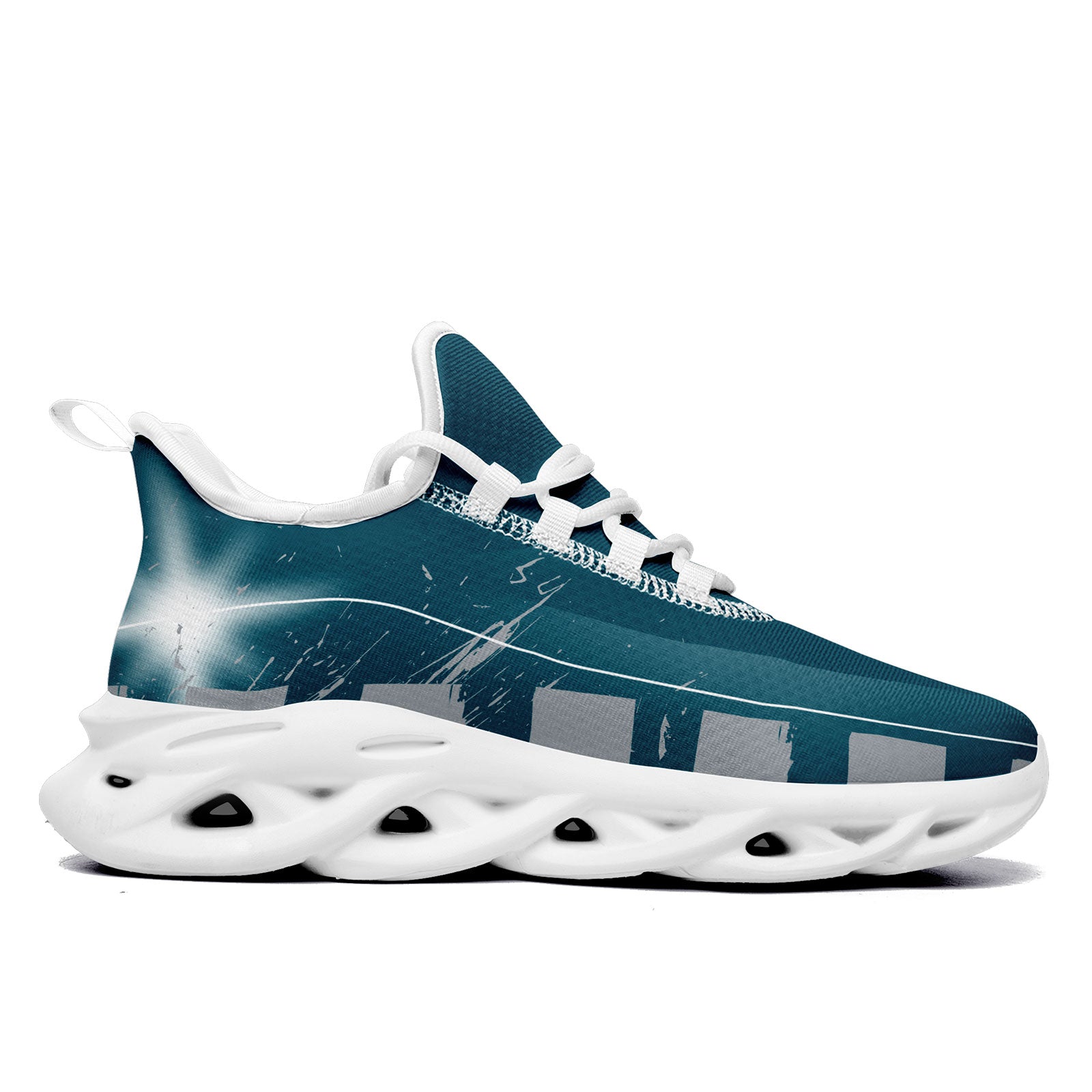 Custom Green & Gray Philadelphia MaxSoul Shoes and Hat Set - Personalized Sneaker & Cap Combo for Men & Women | Perfect for Streetwear, Urban Fashion & Sports Fans