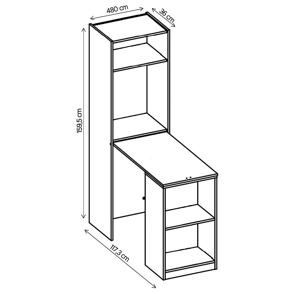 Modern Versatile Fold-Out Cabinet - 63