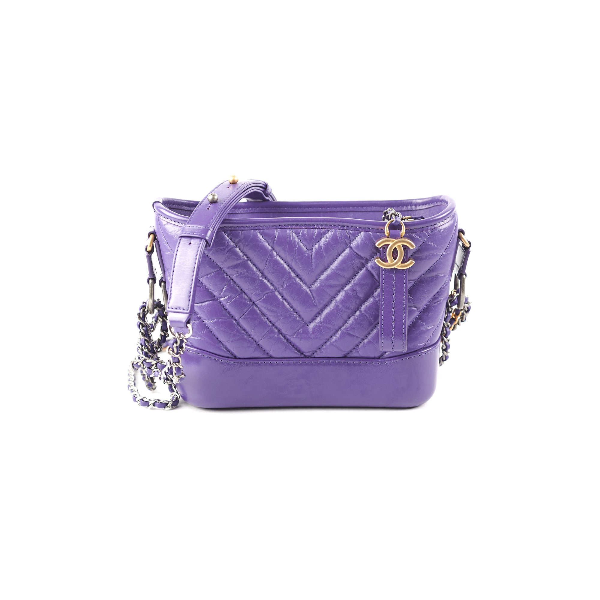 Chanel Small Gabrielle Bag in Purple - Luxury Designer Crossbody Purse for Women | Perfect for Evening Events, Parties & Special Occasions