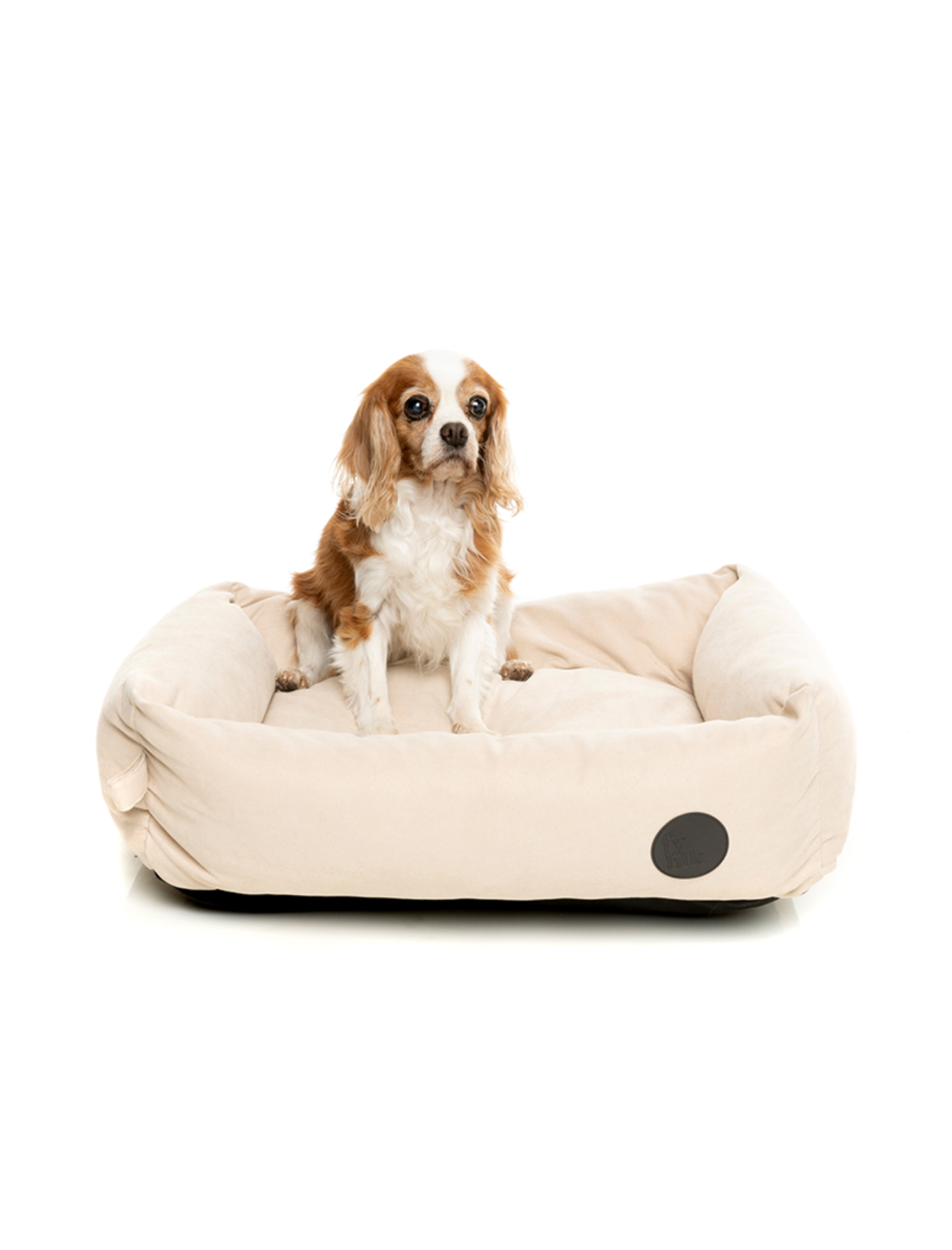 Fuzzyard Plush Dog Bed - Ultra Soft Orthopedic Pet Bed for Small Medium Large Dogs, Almond Cream - Cozy Sleeping Cushion for Puppies & Adult Dogs - Perfect for Living Room, Bedroom or Kennel