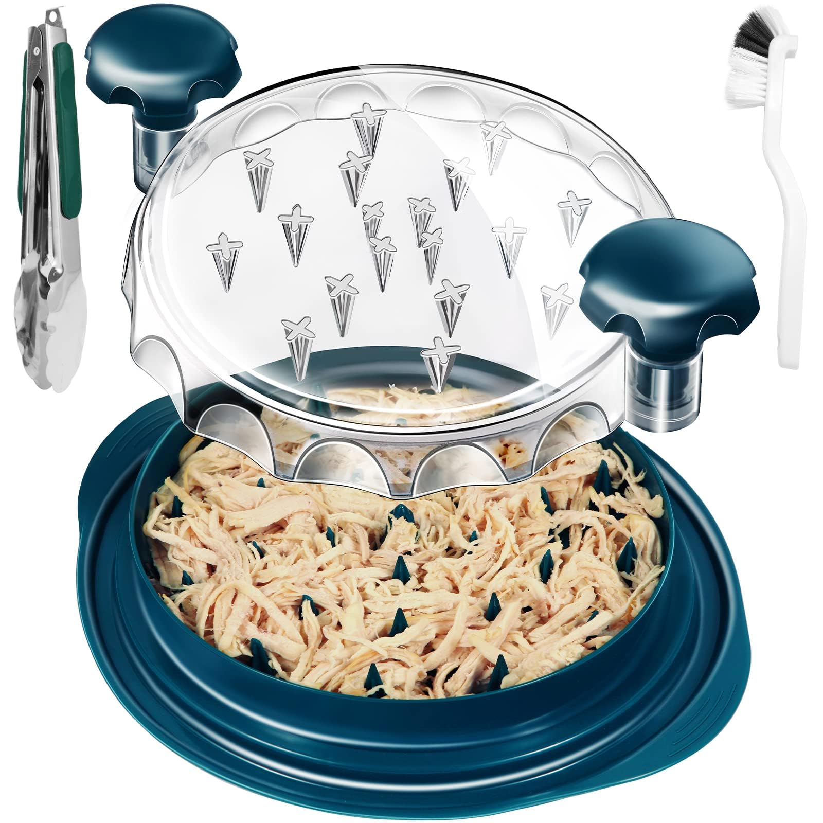 Premium Chicken Shredder Tool - Food-Grade Manual Meat Grinder & Vegetable Shredder with Ergonomic Anti-Slip Handle - Perfect for Pulled Chicken, Tacos, Salads & Meal Prep - Dishwasher Safe & BPA Free Kitchen Gadget