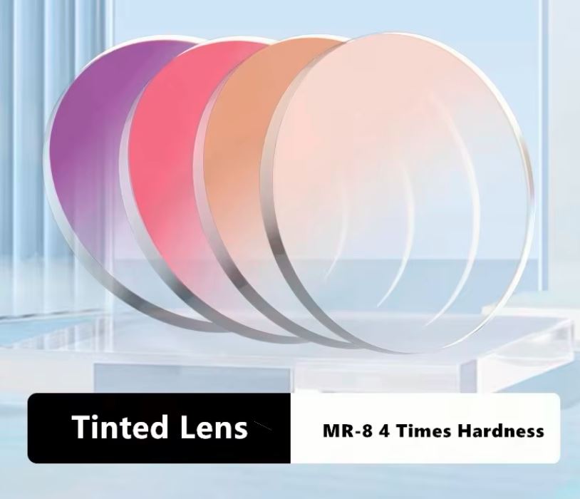 Aimee Single Vision MR Series Tinted Lenses - Blue Light Blocking & UV Protection for Computer Glasses & Reading Eyewear - Perfect for Office Work, Gaming & Digital Screen Use