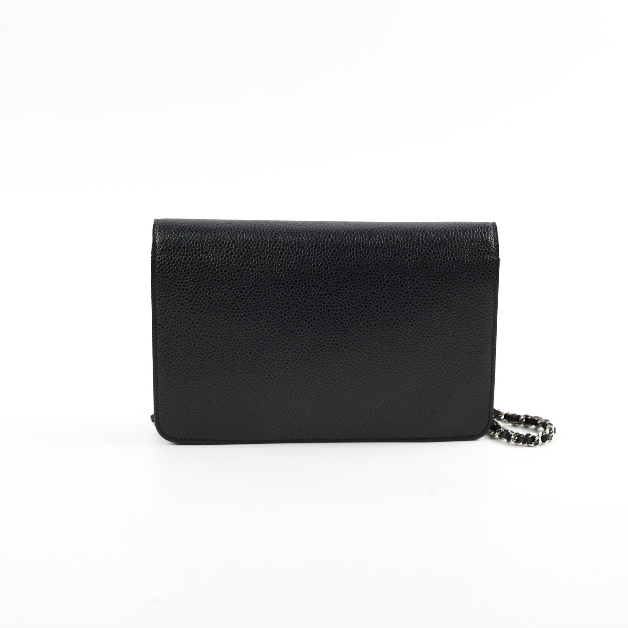 Chanel CC Logo Wallet on Chain WOC Black Crossbody Bag - Luxury Designer Handbag for Women | Perfect for Evening Parties, Date Nights & Special Occasions