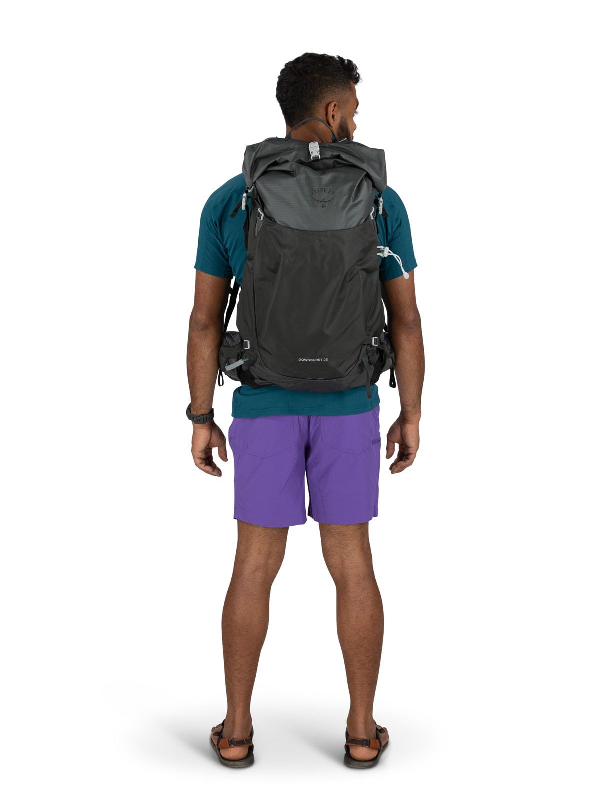 Osprey Downburst 26L Men's Hiking Backpack - Lightweight Water-Resistant Daypack for Outdoor Adventures, Travel & Commuting - Dark Charcoal