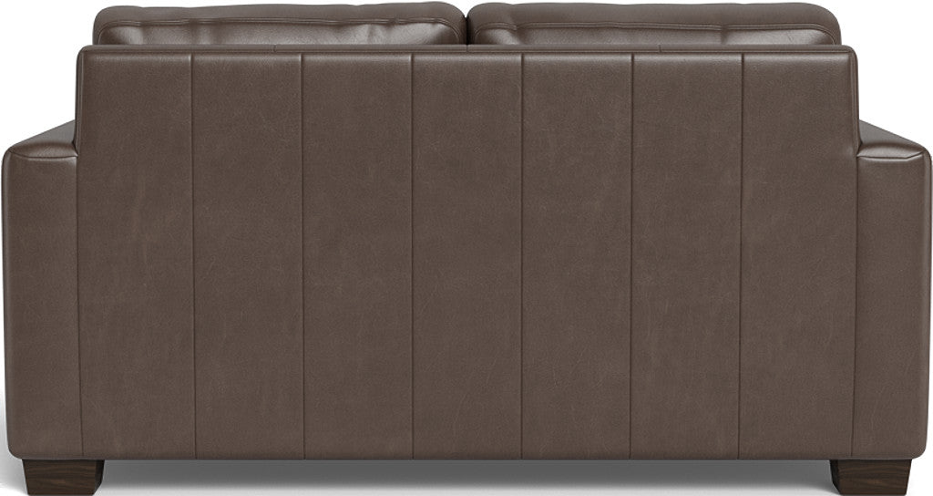 Track 62 Genuine Leather Loveseat Sofa - Modern Two-Seater Couch for Living Room, Lounge & Office - Comfortable Leather Recliner for Home Decor