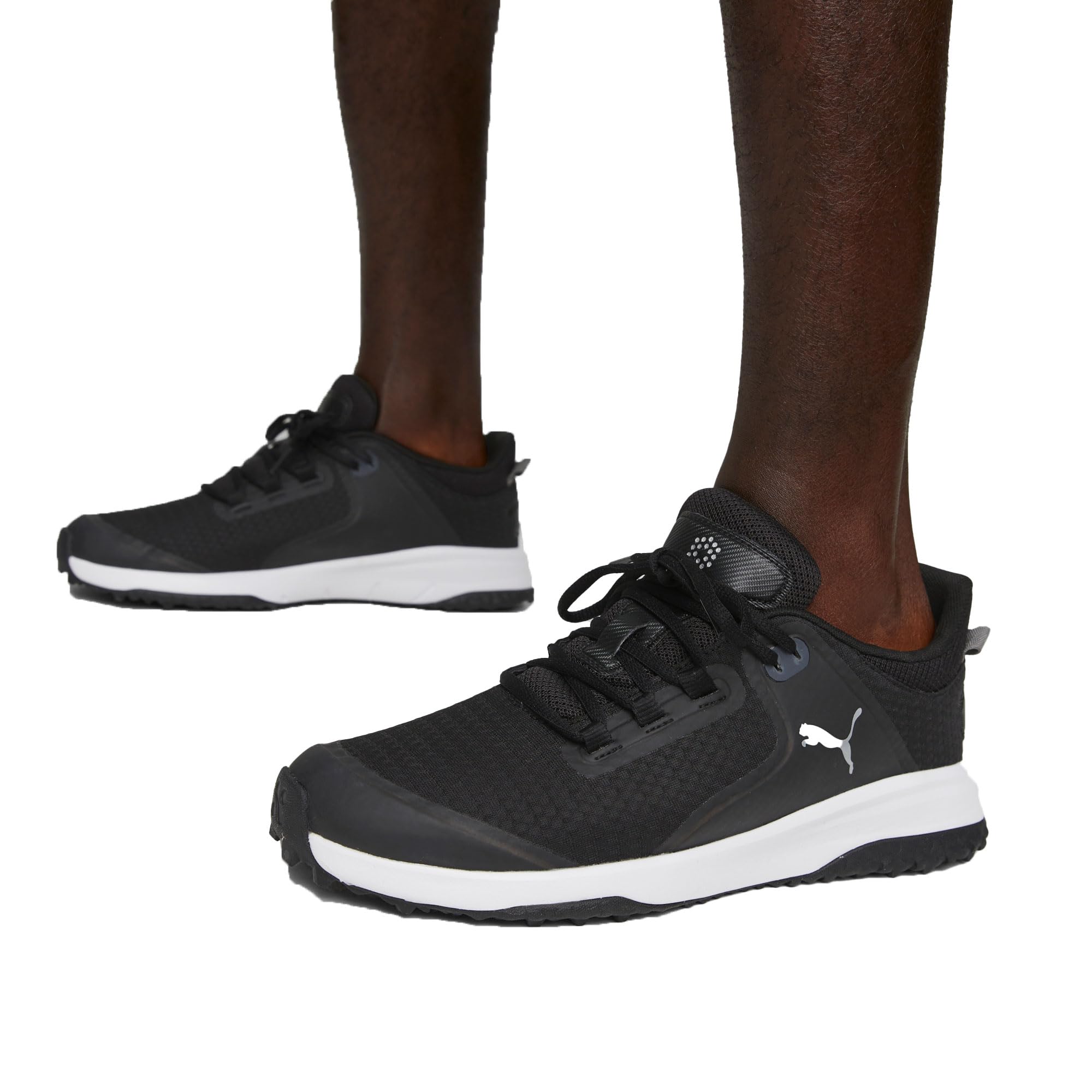 PUMA Men's Fusion Grip Golf Shoes - Lightweight & Waterproof Spiked Golf Footwear for Men - Perfect for Golf Course, Driving Range & Outdoor Sports