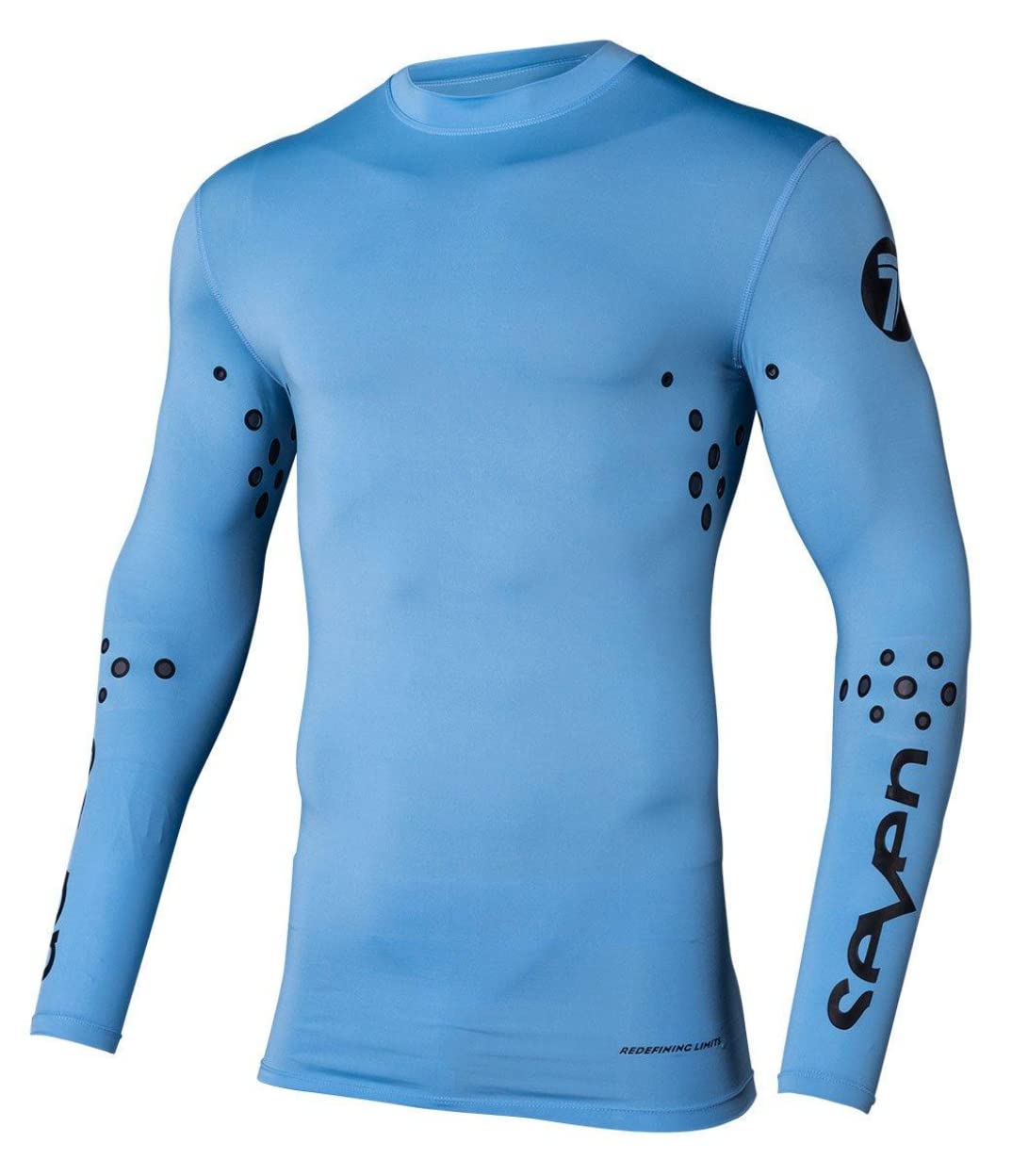 Seven Zero Laser Cut Compression Jersey - High-Performance Workout & Running Shirt for Men & Women - Moisture-Wicking & Breathable for Gym, Yoga & Sports