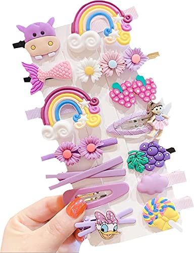 Belicia 10 Pcs Rainbow Pearl Hair Clips Set - Fashion Hair Accessories for Women & Girls, Styling Tools for Curly, Straight & Wavy Hair - Perfect for Parties, Weddings & Daily Use (Purple)