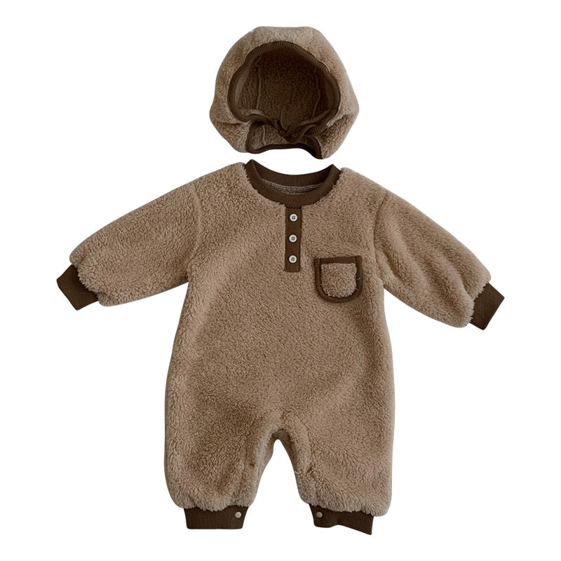 Cozy Dorian Fleece Romper for Women - Soft & Warm One-Piece Jumpsuit - Perfect for Lounge Wear, Pajamas & Winter Outfits