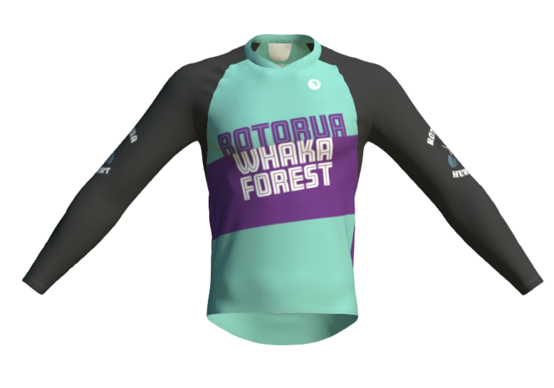 Custom Teal & Purple Rotorua Whaka Forest Print - Made to Order Wall Art for Home & Office Decor