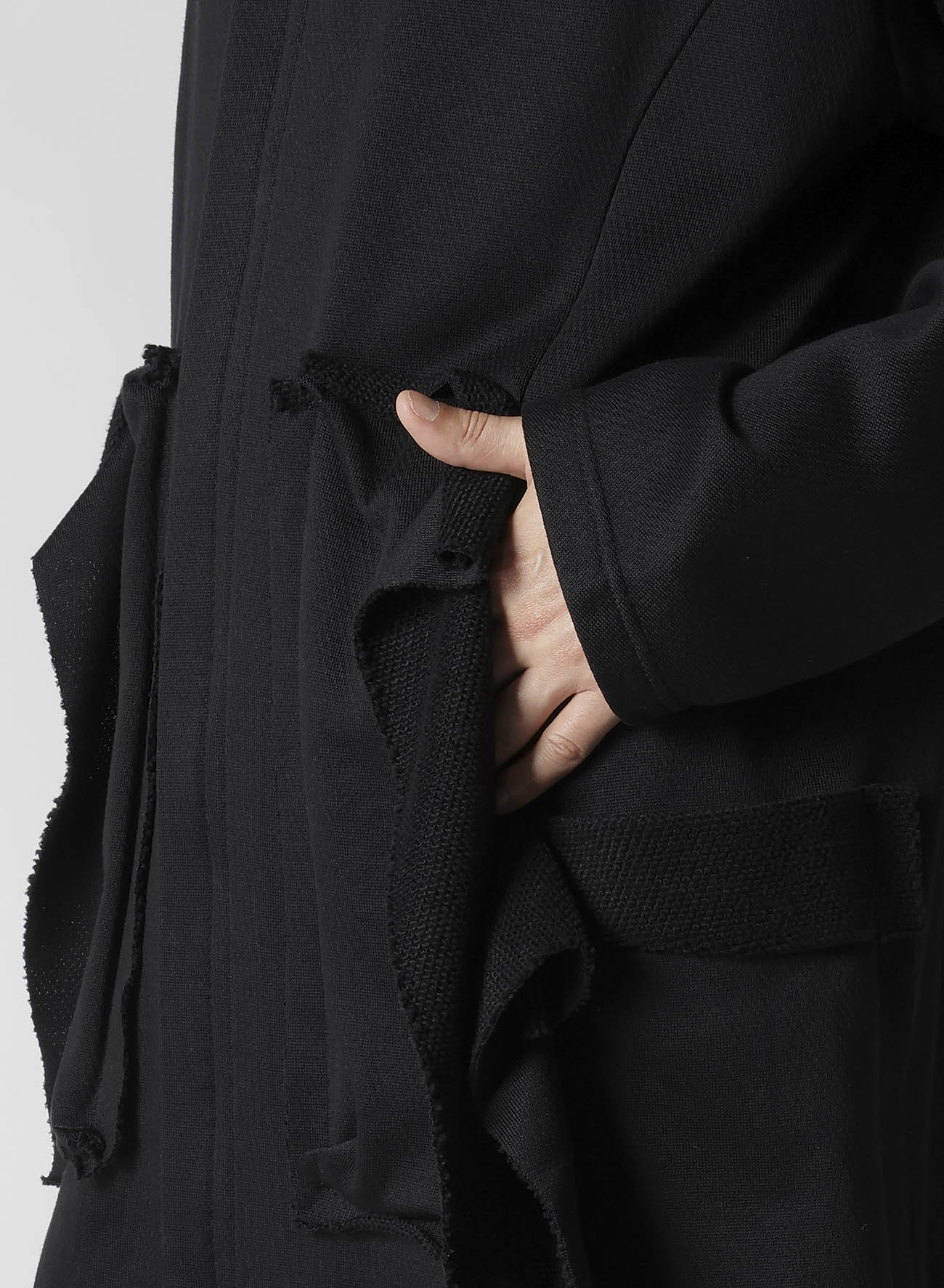 COTTON SMITH POCKET DETAIL UNBALANCED HOODIE - Men's Casual Pullover Sweatshirt with Asymmetrical Design | Perfect for Streetwear, Lounge & Everyday Comfort