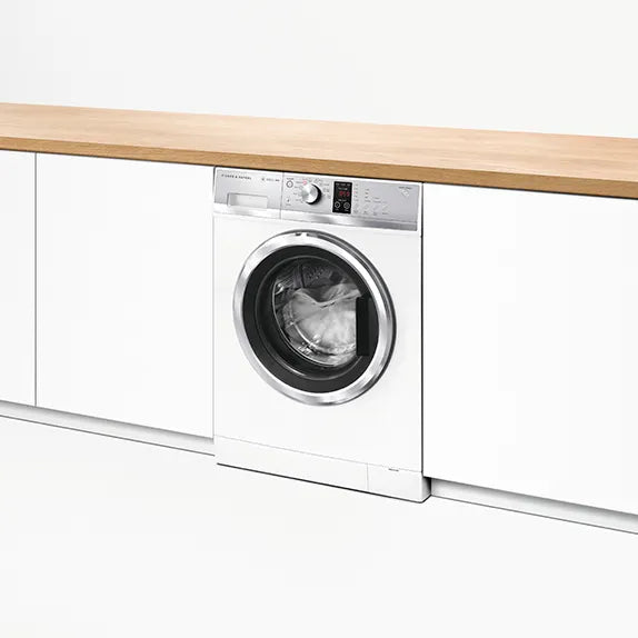 Fisher & Paykel WH8060J3 8kg Front Load Washing Machine - Energy Efficient, Quiet Operation for Apartments & Small Homes