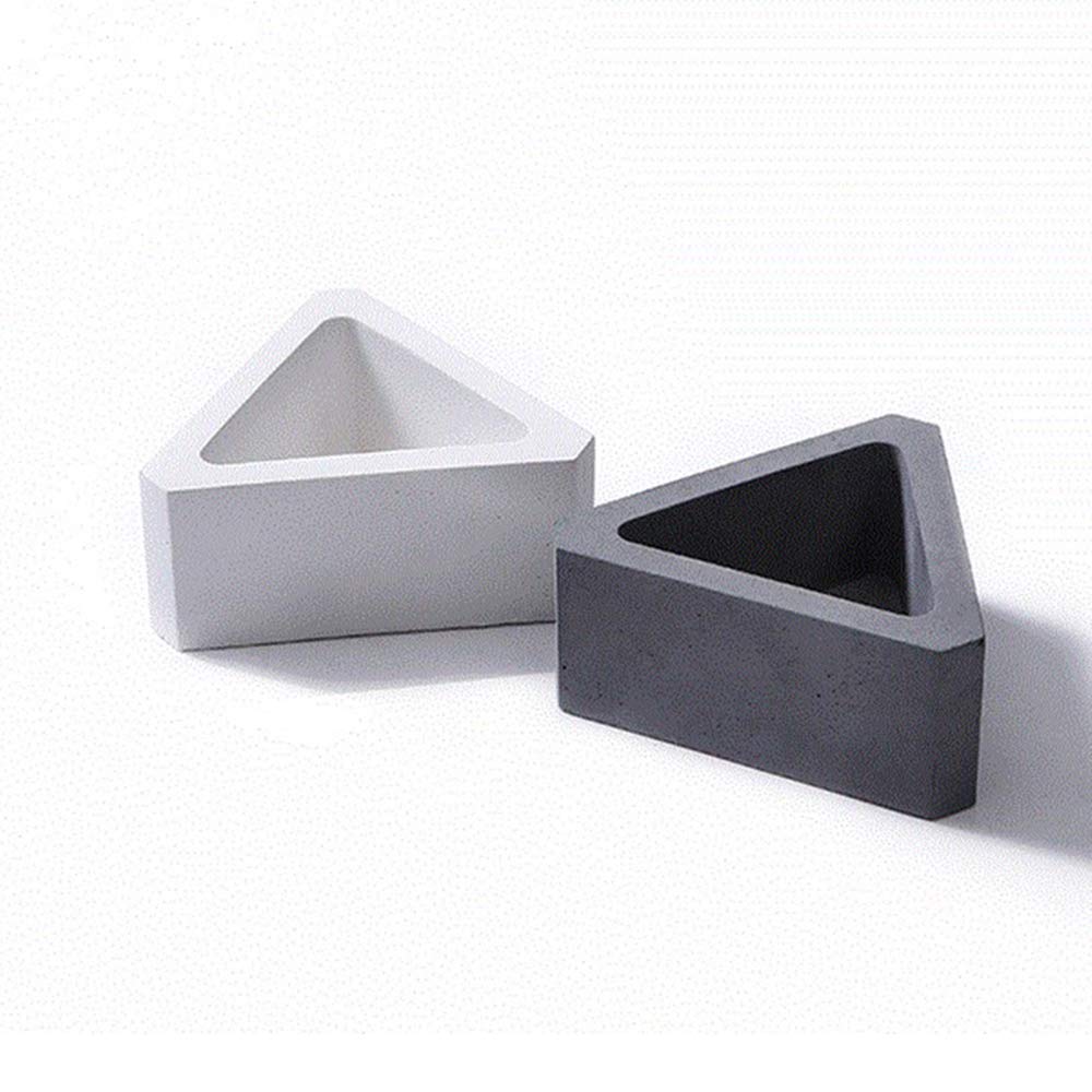 Mini Succulent Pot Molds - Silicone Concrete Flower Pot Molds for DIY Triangle Planters | Perfect for Home Decor, Wedding Favors & Garden Crafts