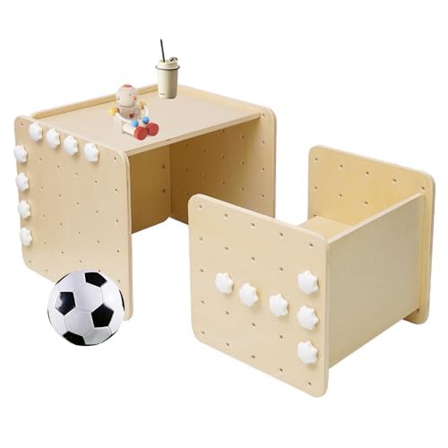 Small Natural Table and Chair Set