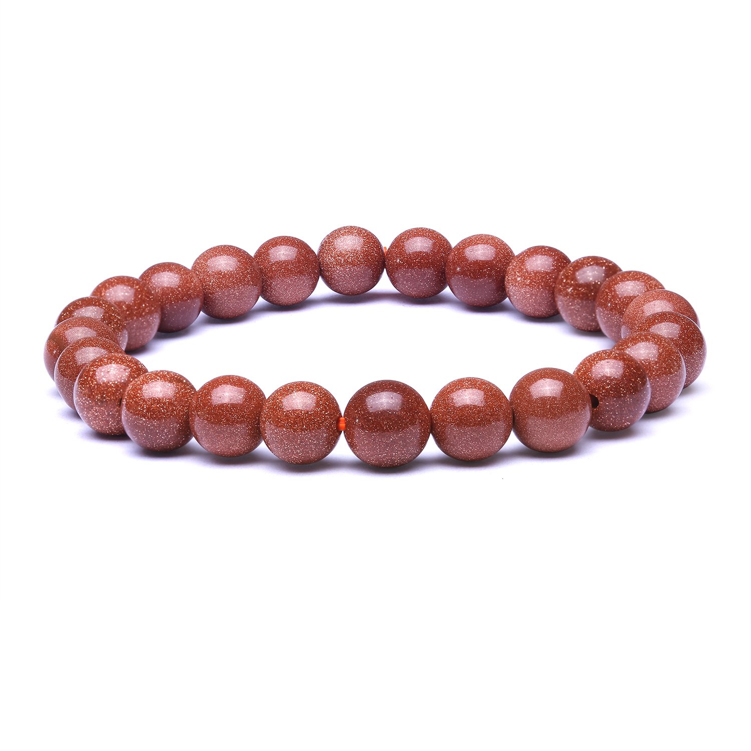 CANDYFANCY 8mm Natural Stone Beaded Stretch Bracelet for Women & Men - Yoga, Meditation & Spiritual Healing Jewelry