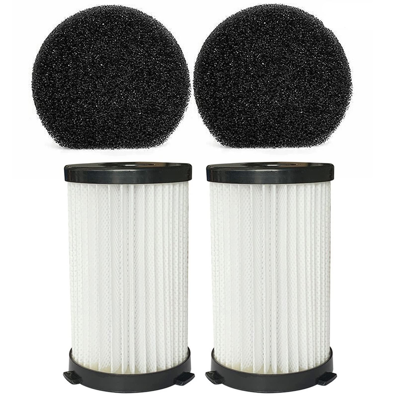 2-Pack Replacement Filter & Sponge Kit for MooSoo D600 D601 Corded Vacuum Cleaner - Compatible with Household Cleaning Accessories (As Shown) - Perfect for Deep Cleaning Carpets, Upholstery, and Hard Floors