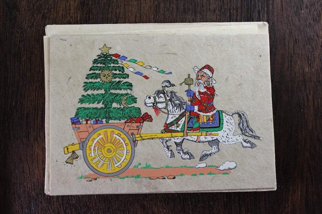 Himalayan Christmas Card Set - 20 Unique Holiday Greeting Cards with Envelopes for Festive Season, Family & Friends | Perfect for Xmas, New Year, Holiday Parties & Gift Exchanges