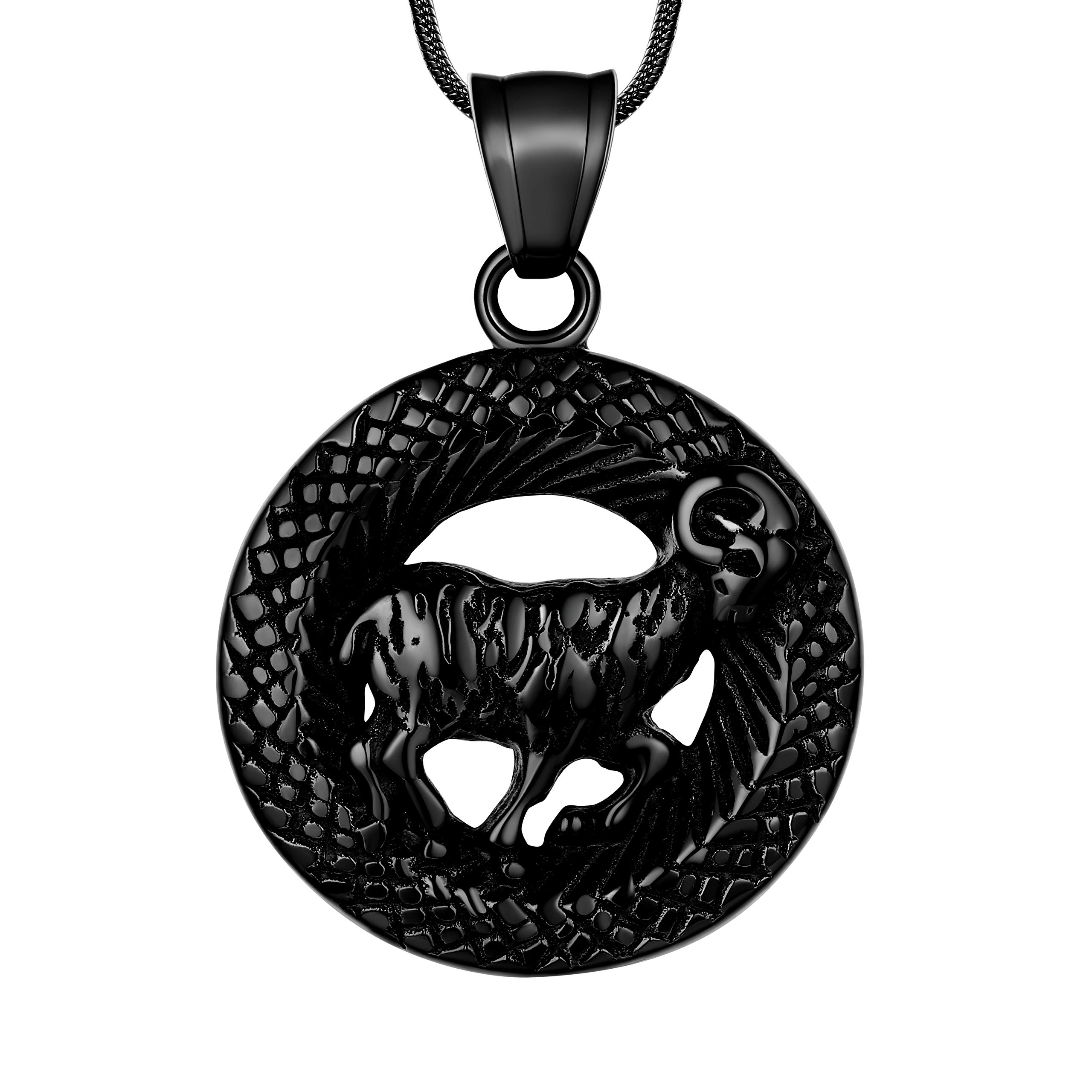 12 Zodiac Necklace - 316L Stainless Steel Constellation Pendant for Men & Women | Birthday Gift & Astrology Jewelry