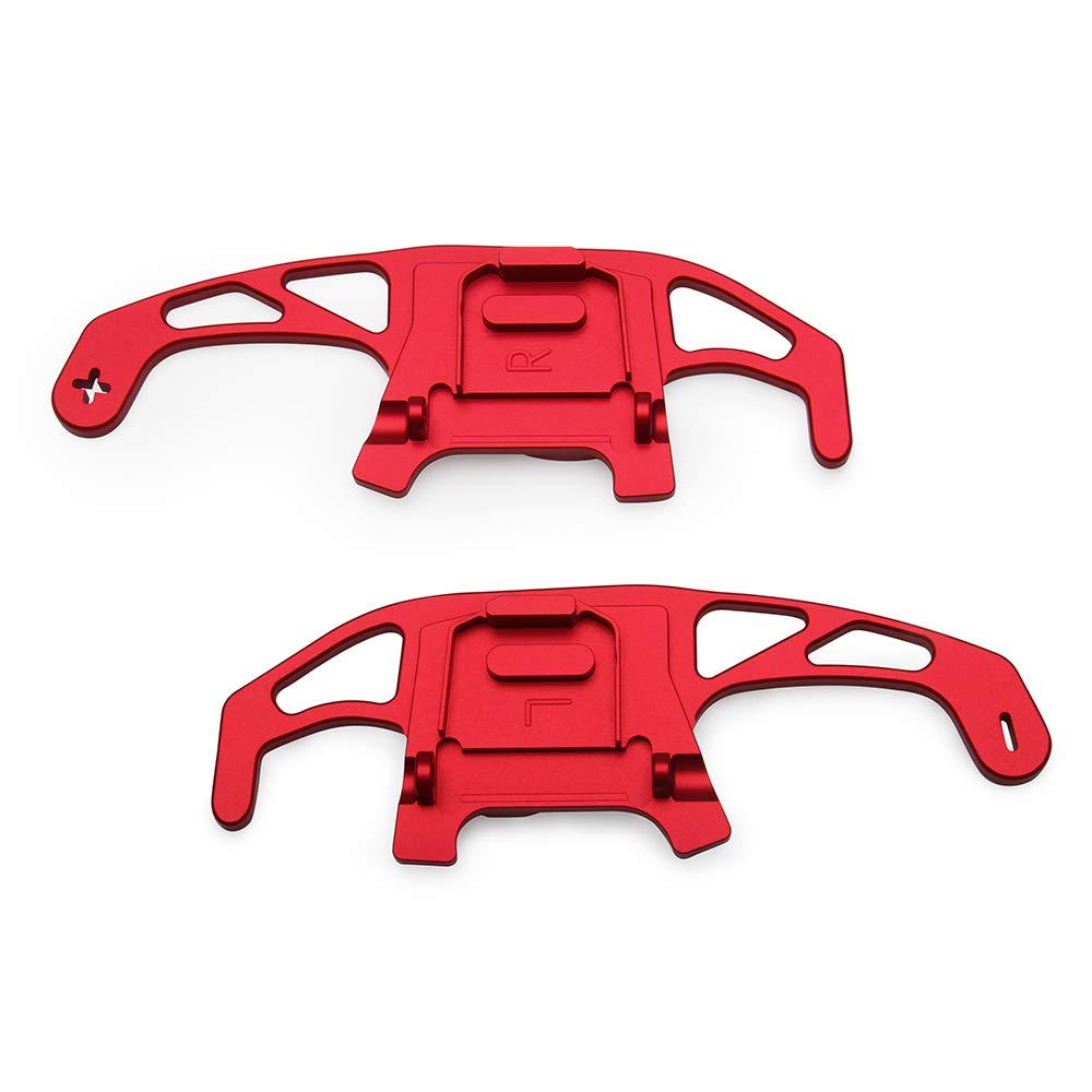High-Quality Aluminum Paddle Shifters for VW Golf MK7 GTI R R-Line Scirocco 2014-2019 - Red Steering Wheel Shifter Extension - Enhance Driving Performance & Sporty Look - Perfect for Racing, Daily Commute & Car Enthusiasts