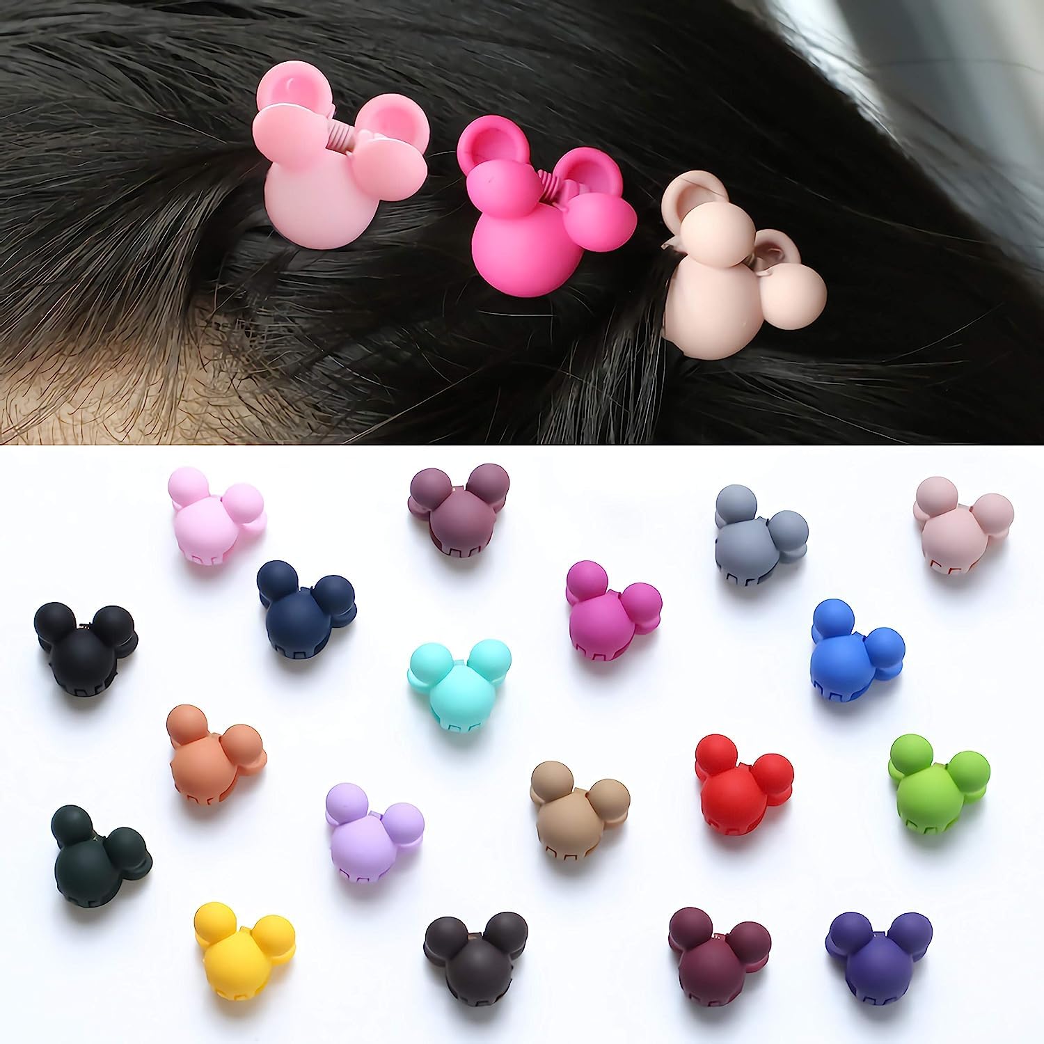 12 Pack Hair Claw Clips for Women & Girls - 1.1 Inch Small Hair Clips for Thin Hair, Ponytail Holders, Hair Styling Accessories - Perfect for School, Work, Gym & Everyday Use