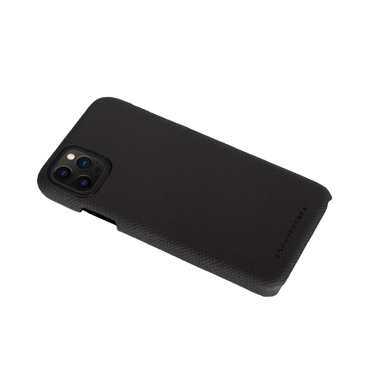 BONAVENTURA Noblessa iPhone 12 Pro Max Back Cover Case - Premium Black Protective Phone Case | Perfect for Daily Use, Travel & Work Protection