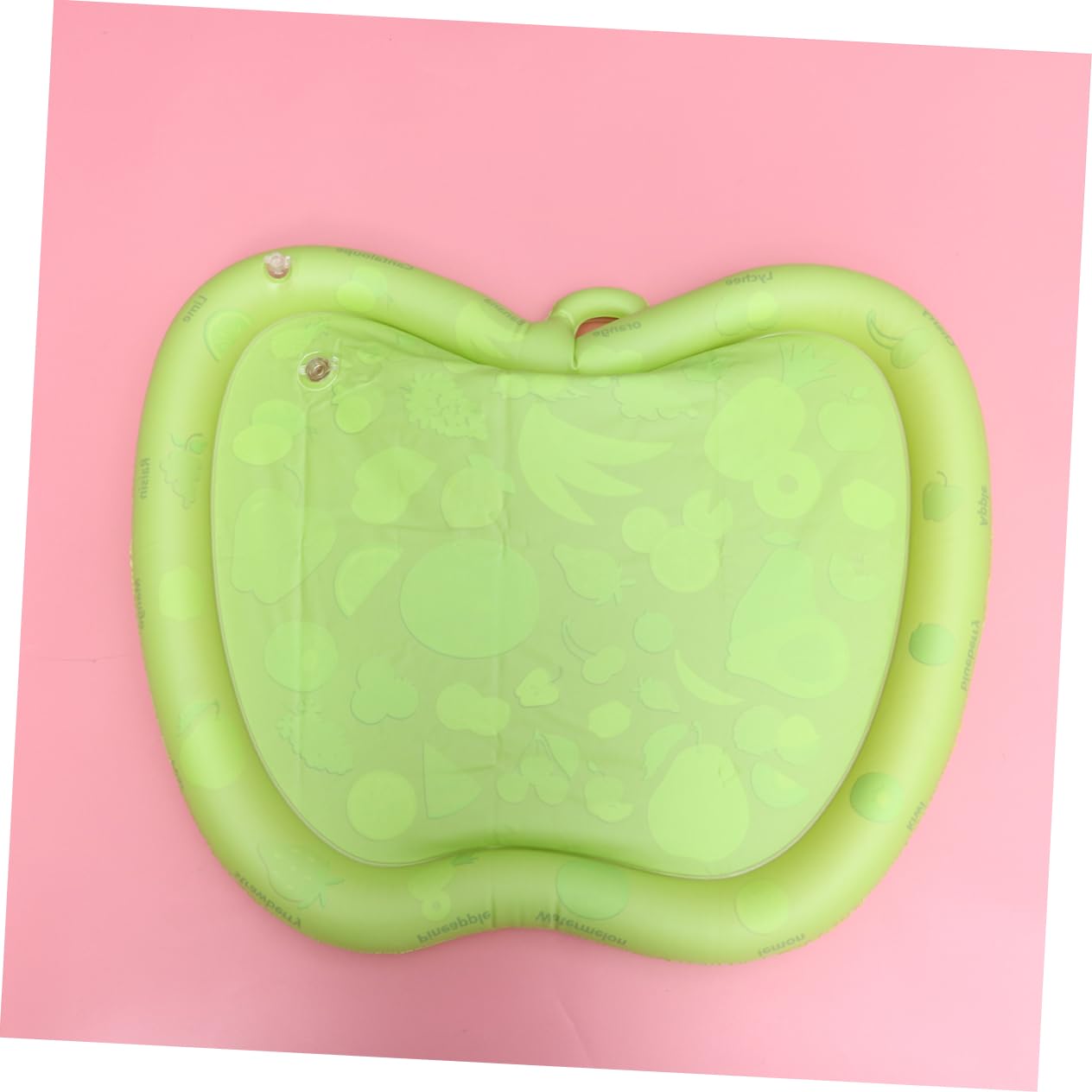 **HEMOTON Inflatable Water Play Mat - Floating Pool Cushion for Kids, Durable Fruit Design Outdoor Play Pad (Green) - Perfect for Swimming Pools, Lakes, and Beach Fun**