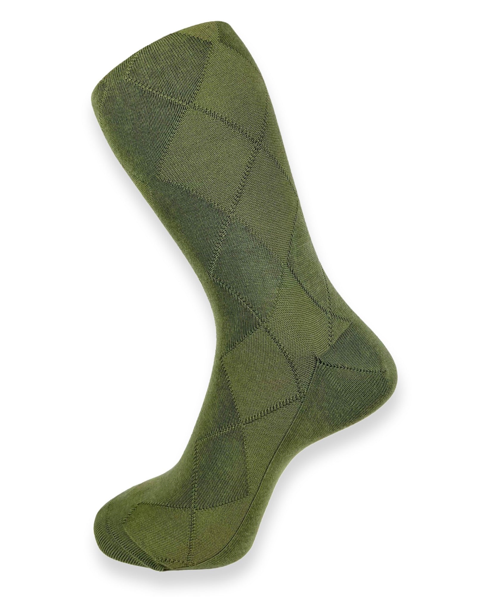 DÉCLIC Plain Diamond Socks for Women & Men - Comfortable Casual Khaki Crew Socks - Perfect for Daily Wear, Office, Gym & Outdoor Activities