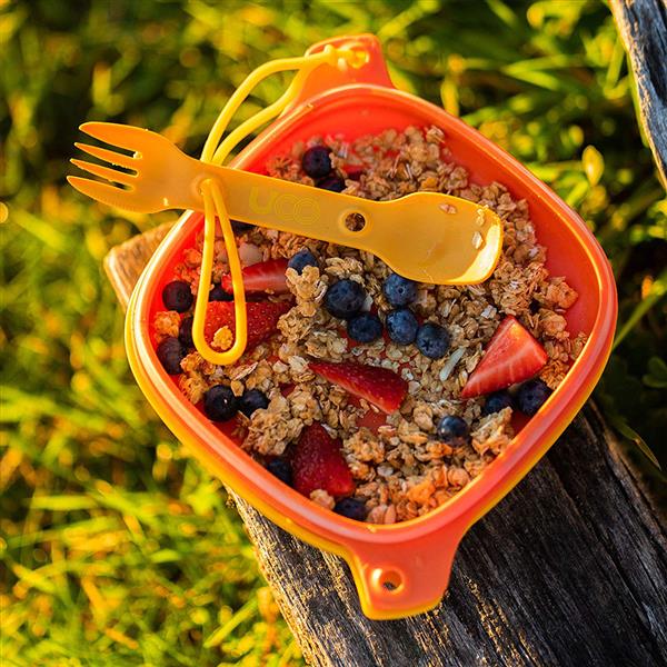 4 Piece Camping Mess Kit - Lightweight & Durable Outdoor Dinnerware Set for Hiking, Backpacking, and Picnics