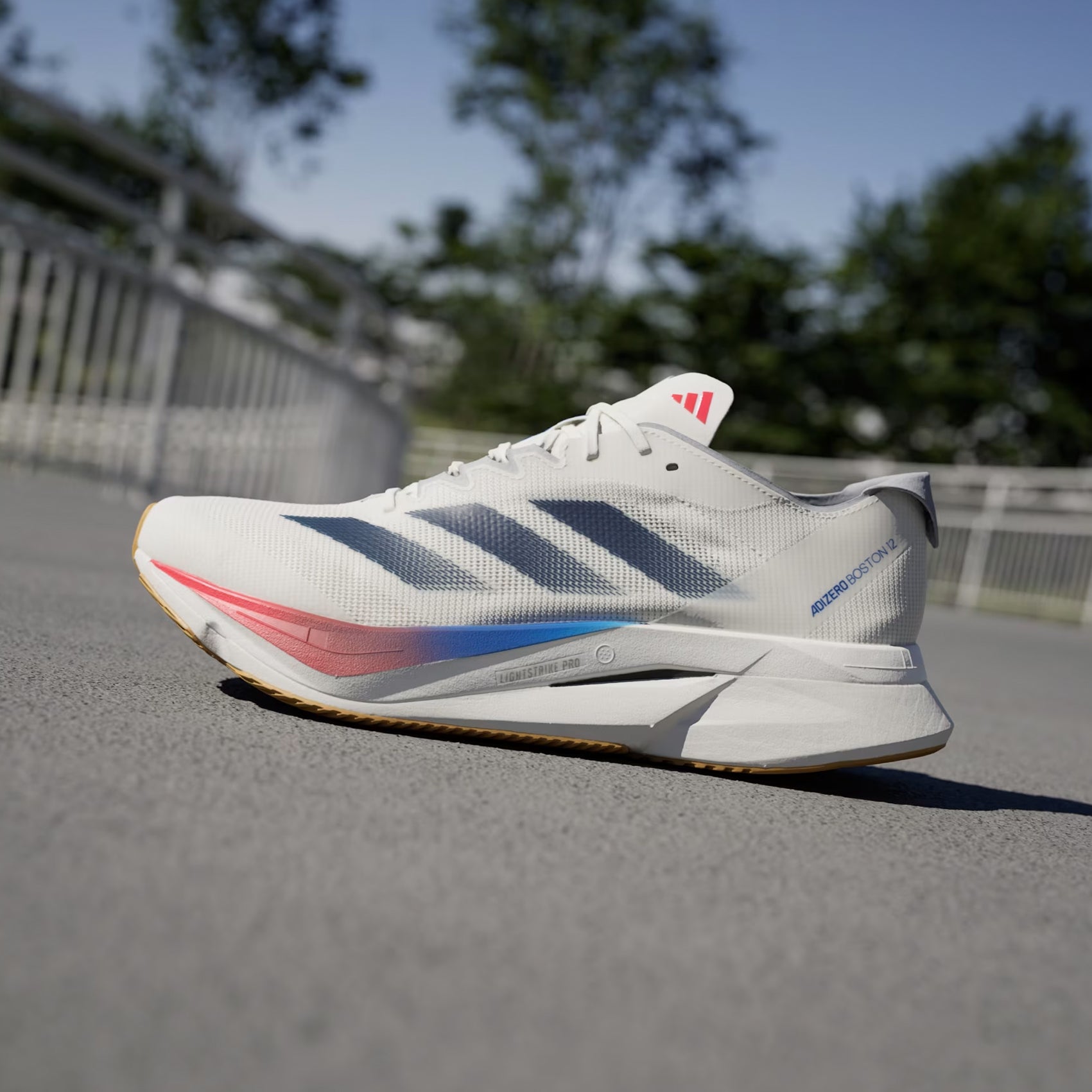 Men's Adidas Adizero Boston 12 Running Shoes - Lightweight Performance Sneakers for Marathon Training & Road Racing