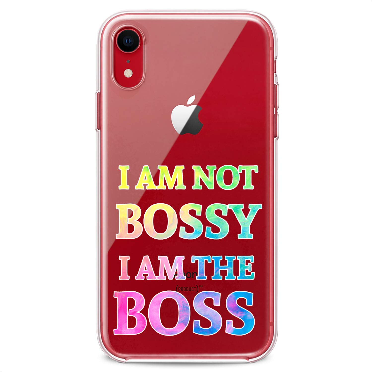 Premium TPU Phone Case for iPhone 16/15/14/13/12/11 Pro Max/Plus/Mini/XS/XR/X/8+/7/6/5/SE - Flexible Silicone Cover with Cute Boss Quote Print, Slim Colorful Design - Perfect for Women, Office Use & Everyday Protection