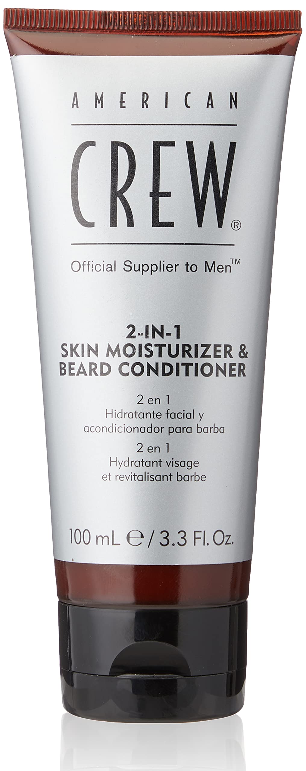 American Crew Shaving Skincare Moisturizer & Beard Conditioner 3.4 oz - Hydrating Face & Beard Care for Men - Perfect for Daily Grooming & Post-Shave Routine