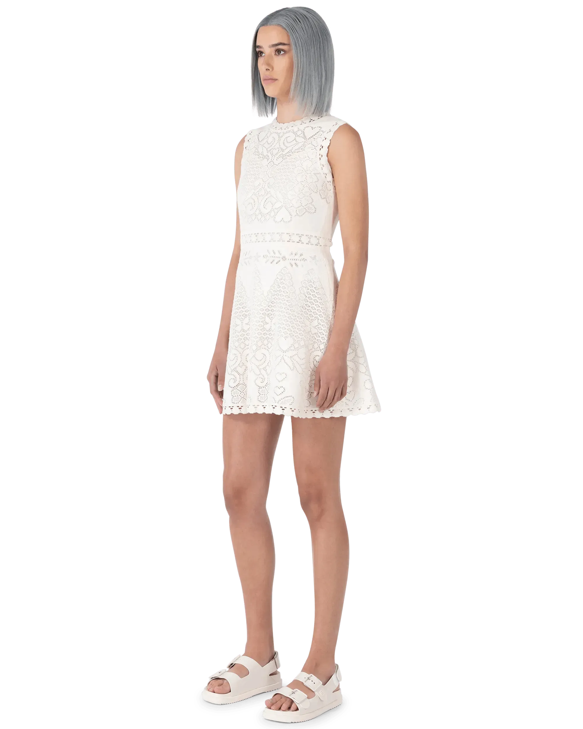 Floral Lace Short Sleeve Mini Dress - Elegant Summer Party Dress for Women, Perfect for Weddings, Dates & Cocktail Parties