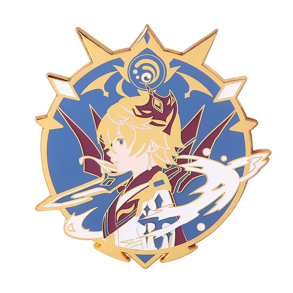 Genshin Impact Hu Tao Brooch Pin - Anime Cosplay Enamel Lapel Pin - Perfect Gift for Fans, Women & Girls - Great for Cosplay, Collecting & Fashion Accessories